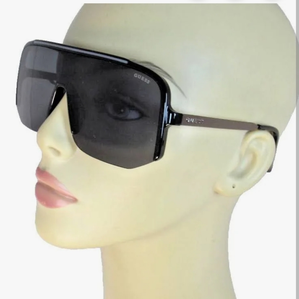 Guess Black Shield-Style Sunglasses